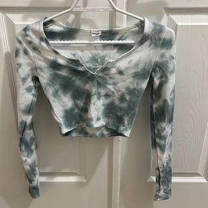 long sleeve crop top from garage
